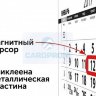 Календарные курсоры магнитные прямоугольные красные (50 шт.)- 1