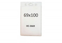 Бейдж вертикальный 69x100 мм HC-2669