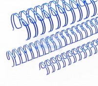 1/4 синяя (шаг 3:1) (HY) 100 шт. металлическая пружина в нарезке