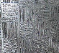 Фактурные металлические пластины с рисунком квадрат А6