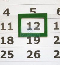 Календарные курсоры (100шт.) 2 размер, СИД, (2*3) 34-38 см зеленые