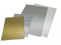 Метал. заготовка для табличек A4 (золото, алюминий) 0,4 мм brush лист 20*30