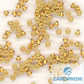Piccolo-gold 4,0мм  металлические колечки пикколо-люверсы уп. 1000шт +/- 10% (золото)