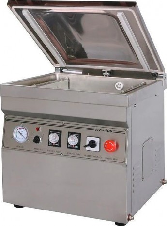 Настольная вакуум-упаковочная машина (нерж., газ) HVC-400/2T-G