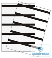 Ламинат для пластиковых карт с магнитной полосой HiCo формат А4 (уп. 500л.)