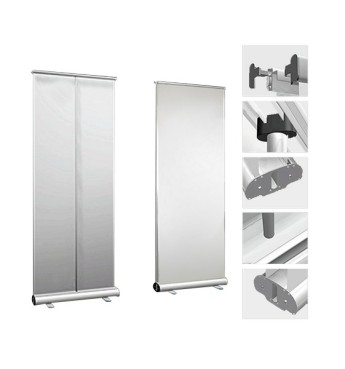 Стенд-стойка, мобильный баннер напольный для рекламы Basic Roller S 85x200см ES-BRS-85200