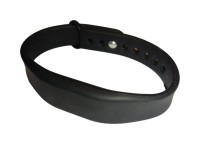 Силиконовый RFID браслет EM-Marine с застежкой HR (уп. 10шт) Черный