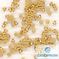 Piccolo-gold 4,0мм  металлические колечки пикколо-люверсы уп. 1кг (золото)