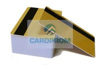 Золотые глянцевые пластиковые карты ISO стандарт для прямой печати G4320 HiCo