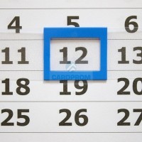 Календарные курсоры (100шт.) 2 размер, СИД, (2*3) 34-38 см синие