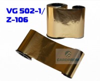 Монохромная лента золото (gold), 1000 отпечатков VG502-1/800015-106