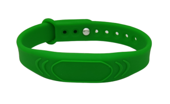 Силиконовый RFID браслет EM-Marine с застежкой GD (уп. 10шт) Зеленый