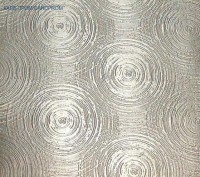 Фактурные металлические пластины с рисунком круги на воде А4