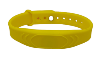 Силиконовый RFID браслет EM-Marine с застежкой GD (уп. 10шт) Желтый