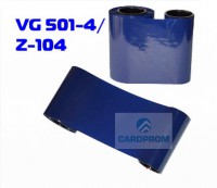 Монохромная синяя (blue) лента, 1000 отпечатков VG501-4/800015-104