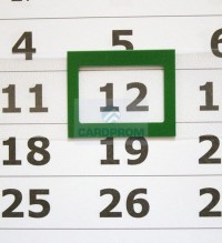 Календарные курсоры 1 размер 29-33см зеленые (100шт.)