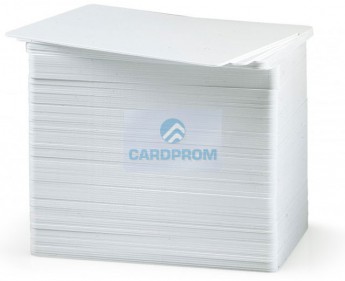 Белые пластиковые карты ISO стандарт, 30 mil (1 уп. - 500 шт.) Zebra 104523-111