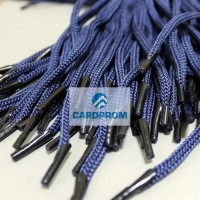 Ручка - шнур №35 (синий) 35/5 см с пласт. наконечниками (100 пар=200шт)