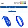 Силиконовый RFID браслет EM Marine с застежкой GD (уп. 10шт) EM Marine Синий