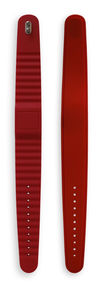 Силиконовый RFID браслет EM Marine с застежкой G18 (уп. 10шт) Красный