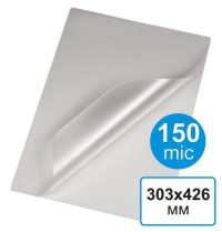 303 х 426 мм х 150 mic (100/50) (SH) пакетная пленка для ламинирования