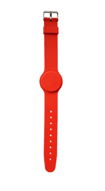 Силиконовый RFID браслет EM Marine "как часы" G09 (уп. 10шт) Красный