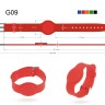 Силиконовый RFID браслет EM Marine "как часы" G09 (уп. 10шт) Красный